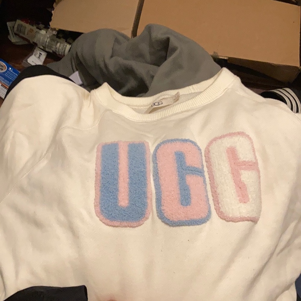 FUZZY LOGO CREW NECK SHIRT (TRANS PRIDE) LARGE